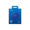 Picture of EXT.SSD SAMSUNG Portable T7 2TB USB 3.2 Gen 2 Sequential Read/Write : Up to 1,050MB/sec /Up to 1,000 MB/sec/plava/MU-PC2T0H/WW