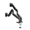 Picture of NOSAČ ZA DVA MONITORA GEMBIRD MA-DA2-06, montaža na sto, 17" up to 32", up to 10 kg, black