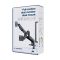 Picture of NOSAČ ZA DVA MONITORA GEMBIRD MA-DA2-06, montaža na sto, 17" up to 32", up to 10 kg, black