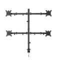 Picture of NOSAČ ZA ČETRI MONITORA GEMBIRD MA-D4-01, montaža na stol, (tilting, swivel), 13”-32”, up to 10 kg
