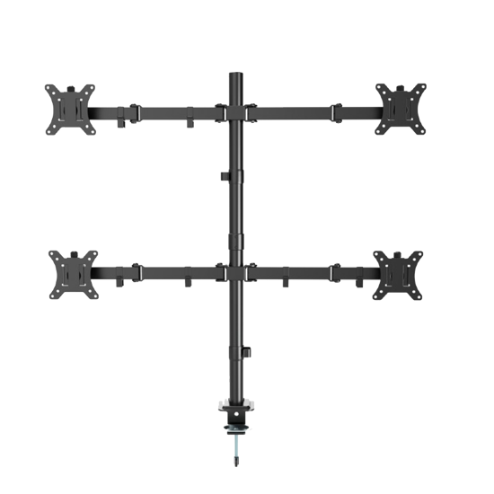 Picture of NOSAČ ZA ČETRI MONITORA GEMBIRD MA-D4-01, montaža na stol, (tilting, swivel), 13”-32”, up to 10 kg