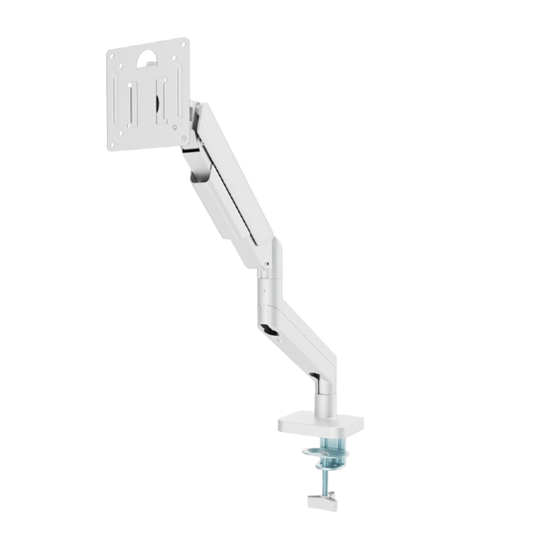 Picture of NOSAČ ZA MONITOR GEMBIRD MA-DA1-04-W, montaža na stol, (tilting, swivel), 17”-32”, up to 10 kg, white