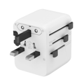 Picture of Univerzalni strujni adapter za sve zemlje + USB + Type-C punjač GEMBIRD, 20 W, white, TPA-1A2C20-01-W