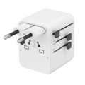 Picture of Univerzalni strujni adapter za sve zemlje + USB + Type-C punjač GEMBIRD, 20 W, white, TPA-1A2C20-01-W