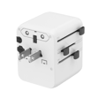 Picture of Univerzalni strujni adapter za sve zemlje + USB + Type-C punjač GEMBIRD, 20 W, white, TPA-1A2C20-01-W
