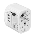 Picture of Univerzalni strujni adapter za sve zemlje + USB + Type-C punjač GEMBIRD, 20 W, white, TPA-EU2A1C15-01-W