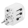 Picture of Univerzalni strujni adapter za sve zemlje + USB + Type-C punjač GEMBIRD, 20 W, white, TPA-EU2A1C15-01-W