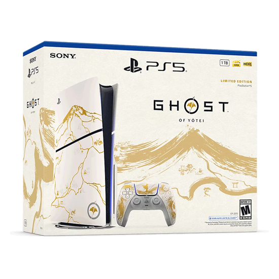 Picture of PlayStation 5 Slim D chassis Ghost of Yotei Gold Limited Edition+Game VCH Bundle 1000048368