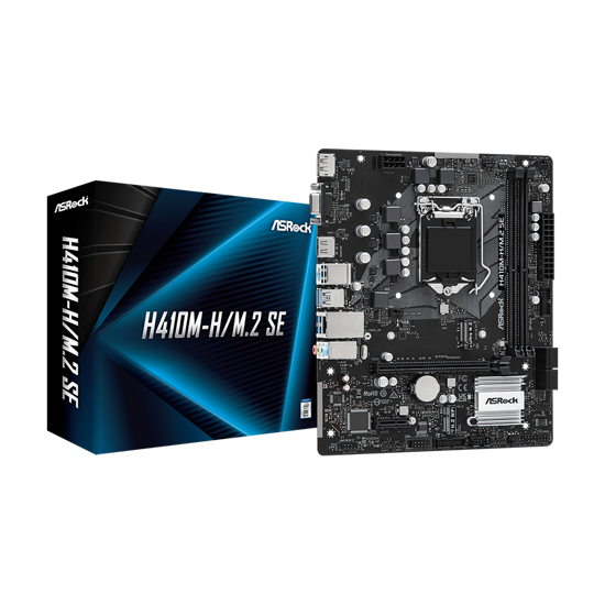 Picture of ASROCK MB H410M-H/M.2 SE Intel H370 LGA1200 2xDDR4 4xSATA3 M.2 DP HDMI mATX