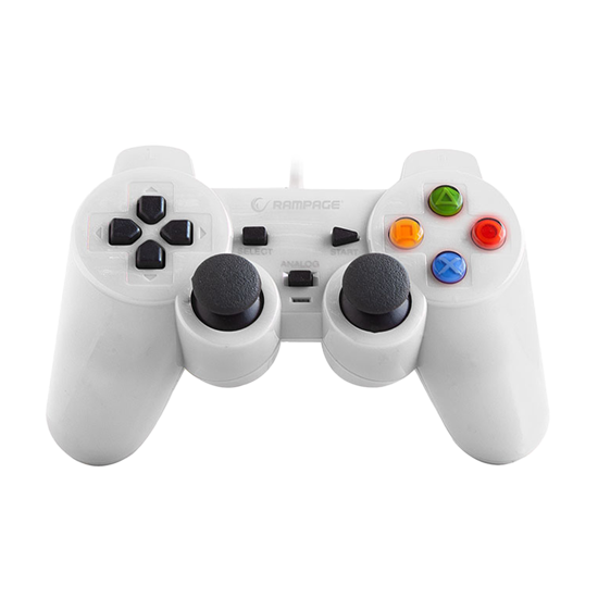 Picture of Game Pad gaming RAMPAGE Snopy SG-R602 PS3/PC White USB 1.8m Joypad, 30493
