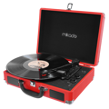 Picture of Gramofon Mikado Nostalgia MN-P317 Red Turntable + Rca + Bluetooth Supported Music Box, 23651