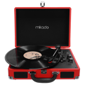 Picture of Gramofon Mikado Nostalgia MN-P317 Red Turntable + Rca + Bluetooth Supported Music Box, 23651