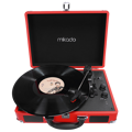 Picture of Gramofon Mikado Nostalgia MN-P317 Red Turntable + Rca + Bluetooth Supported Music Box, 23651