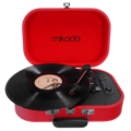 Picture of Gramofon Mikado Nostalgia MN-101 Pickup Red Usb + RCA + Bluetooth Supported Music Box, 22357