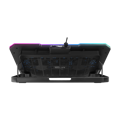 Picture of Postolje za notebook gaming Rampage S48 FREEZ Silver 10 Mode RGB 70*70*10MM*6 Fan 9"-17" Notebook Cooler Stand, 40724