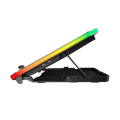 Picture of Postolje za notebook gaming Rampage AD-RC34 METAFOR Black 6 Fan RGB Illuminated 10"-19", 36312