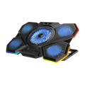 Picture of Postolje za notebook gaming Addison RAMPAGE AD-RC13 BELLATRIX BLACK 5 FAN 2 USB RGB LIGHT 15 "-17" Notebook Cool Stand, 40487