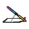 Picture of Postolje za notebook gaming Addison RAMPAGE AD-RC13 BELLATRIX BLACK 5 FAN 2 USB RGB LIGHT 15 "-17" Notebook Cool Stand, 40487