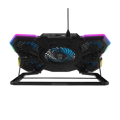 Picture of Postolje za notebook gaming Addison RAMPAGE AD-RC13 BELLATRIX BLACK 5 FAN 2 USB RGB LIGHT 15 "-17" Notebook Cool Stand, 40487