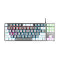 Picture of Tastatura gaming RAMPAGE Snug K14 Gray/White Red Switch Mechanical Gaming Keyboard ENGLISH Layout English Rainbow TKL, 41855