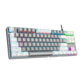 Picture of Tastatura gaming RAMPAGE Snug K14 Gray/White Blue Switch Mechanical Gaming Keyboard ENGLISH Layout English Rainbow TKL, 41853