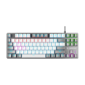 Picture of Tastatura gaming RAMPAGE SNUG K14 White/Gray Red Switch Mechanical Gaming Keyboard ENGLISH Layout English Rainbow TKL, 41852