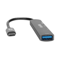 Picture of USB HUB S-link SWV-USBC023 4 in 1 Gray Metal TypeC to 2*USB2.0 USB 3.0, PD Type C Adapter, 39871