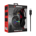 Picture of Slušalice sa mikrofonom gaming RAMPAGE RM-K19 RAGING PLUS Black USB 7.1 Version RGB Led Gaming Headset with Microphone, 32915
