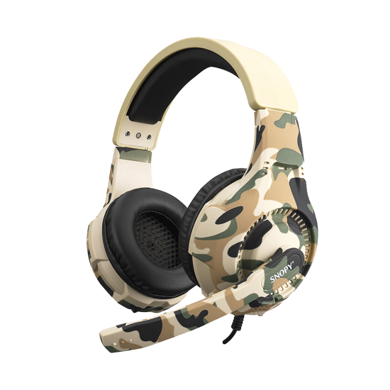 Picture of Slušalice sa mikrofonom gaming Snopy SN-8800 GAMETIME Camouflage Pattern PC 3,5M PS4-XBOX-Mobile Gaming Headset with Adjustable Microphone, 32595