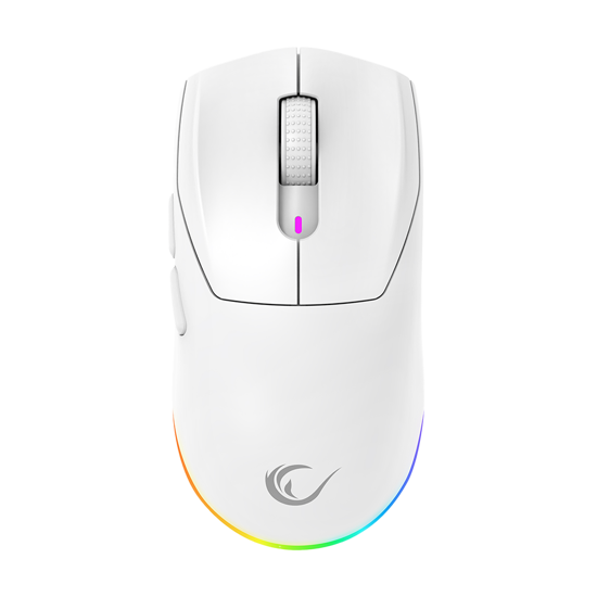 Picture of Miš gaming RAMPAGE PROTE M5 Pro Wireless White RGB LED Charged 26000 DPI 3395 Sensor, 41247