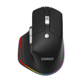 Picture of Miš Everest SMW- 178 Handy 2in1 Bluetooth 2,4GHz Black Rechargeable 4000 DPI Horizontal/Vertical Wheel Ergonomic RGB Mouse, 41042