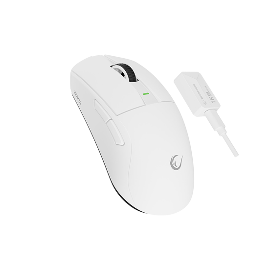 Picture of Miš gaming RAMPAGE  Zenith Bt Wired 2.4g White Wireless Paw3395 Nordic 52833 MCU, 41652