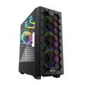 Picture of Kućište SHARKOON gaming, RGB HEX bk ATX, Tempered Glass, ventilator 4x120mm, black
