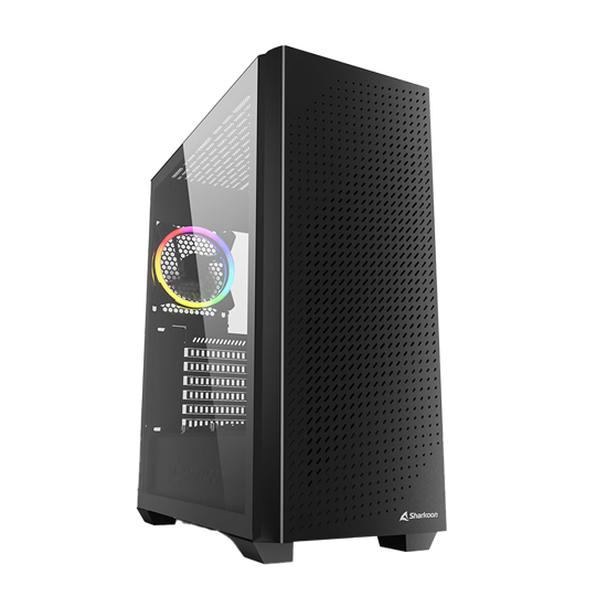 Picture of Kućište SHARKOON gaming, VS9 Black RGB ATX, Tempered Glass, ventilator 3x120mm