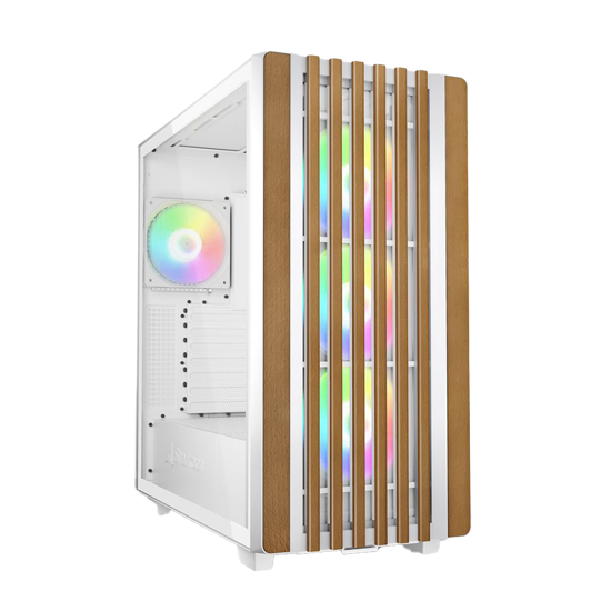 Picture of Kućište SHARKOON gaming, Rebel C70G RGB ATX White, ventilator 4x120mm