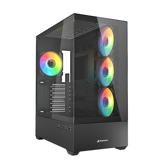 Picture of Kućište SHARKOON gaming, AK6 RGB Black ATX, ventilator 4x120mm