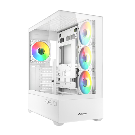 Picture of Kućište SHARKOON gaming, AK6 RGB White ATX, ventilator 4x120mm