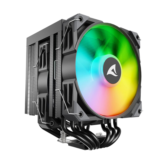 Picture of CPU hladnjak Sharkoon A60 RGB Black Air Cooler Intel AMD
