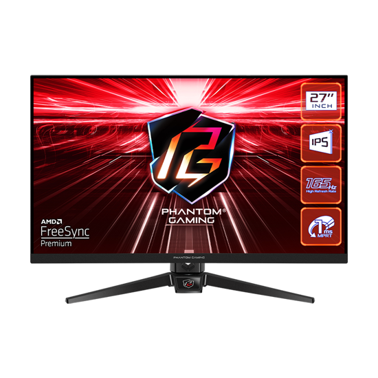 Picture of MONITOR ASROCK  PG27FF1A 27" FLAT GAMING;FHD;165Hz;1ms; 2xHDMI;2xDP;Speaker,Swivel,Tilt