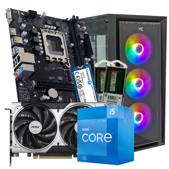 Picture of GNC GAMER OMEGA H610 i5-12400F 16GB DDR4 SSD 500 GB RTX 5050 8 GB GAMING KUCISTE NO-OS G2Y