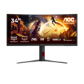 Picture of MONITOR AOC CU34G4Z 34" Curved Fast VA, WQHD 3440x1440, 240Hz, 1500R, 1ms, DisplayHDR 400, Adaptive Sync, 2x HDMI 2.1, 1x DP 1.4, USB hub, Ergonomic