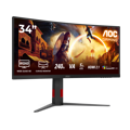 Picture of MONITOR AOC CU34G4Z 34" Curved Fast VA, WQHD 3440x1440, 240Hz, 1500R, 1ms, DisplayHDR 400, Adaptive Sync, 2x HDMI 2.1, 1x DP 1.4, USB hub, Ergonomic
