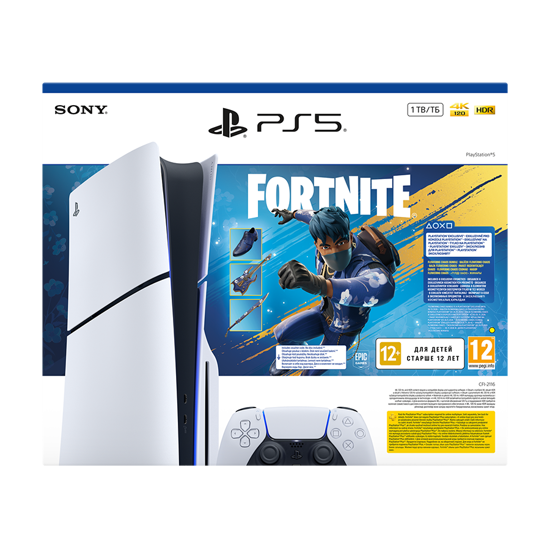 Picture of PlayStation 5 Slim E chassis + Fortnite Flowering Chaos VCH 1000049837 (disk ver.1TB)