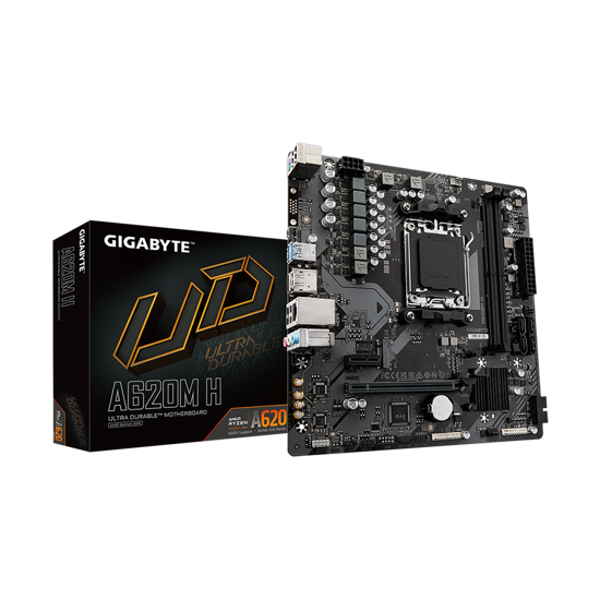 Picture of GIGABYTE MB A620M H 1.0 AMD A620;AM5;2xDDR5;M.2 RAID;HDMI,DP,mATX