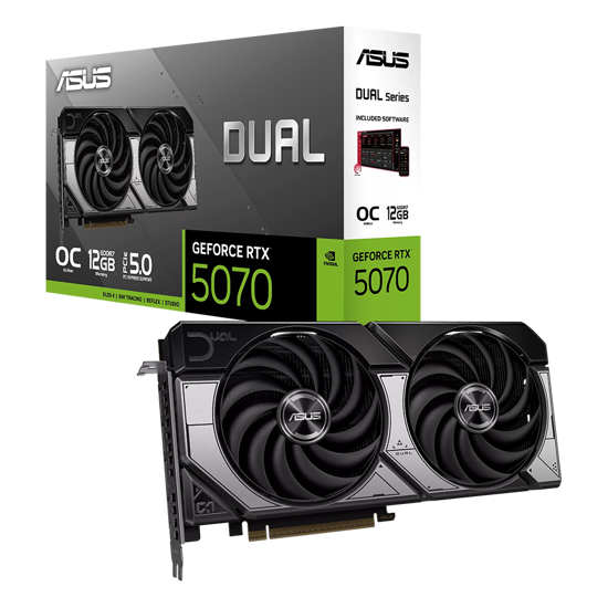 Picture of VGA ASUS DUAL-RTX5070-O12G 12GB GDDR7 , 192-bit, 3x DP, 1x HDMI
