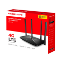 Picture of ROUTER Mercusys MB115-4G 300 Mbps Wireless N 4G LTE, 300 Mbps at 2.4 GHz, 4G Cat4 150/50 Mbps, 4x Fixed External Antennas, 3x 10/100 Mbps LAN Ports, 1