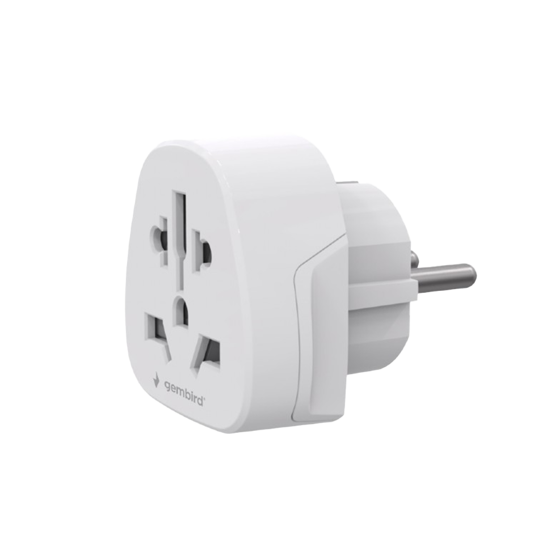 Picture of GEMBIRD univerzalni AC strujni adapter World to EU power adapter plug, 15A, A-AC-EUMINTF