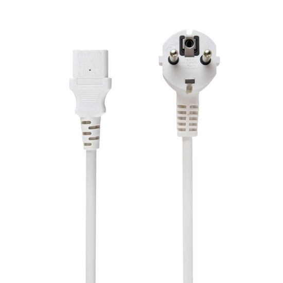 Picture of Napojni kabl, PC-186W-VDE, white GEMBIRD, 1,8m