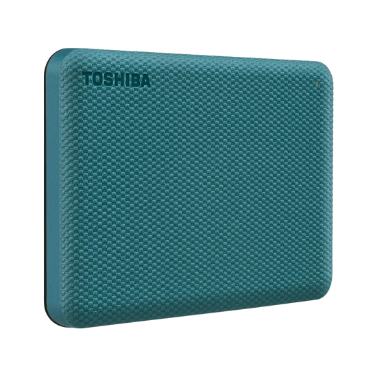 Picture of EXT.HDD 2TB TOSHIBA CANVIO Advance 2TB, 2.5", USB 3.2 Gen1 (5Gbit/s), Backup and Security software, Textured Green,149g HDTCA20EG3AA