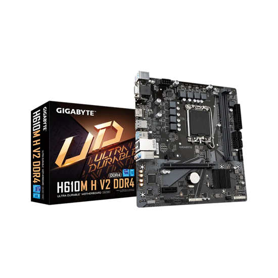 Picture of Gigabyte MB H610M H V2 DDR4 G10, LGA1700; 2xDDR4 up to 64GB, 1xM.2; HDMI,VGA; 2xPS2; 6xUSB